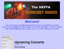Tablet Screenshot of concerts.neffa.org
